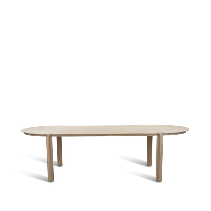 Amor mesa de jantar - carvalho com pigmento branco óleo dura-cera - Mavis