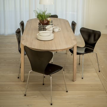 Amor mesa de jantar - carvalho com pigmento branco óleo dura-cera - Mavis