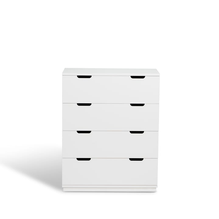 Aoko cómoda 4 gavetas - Verniz branco - Mavis