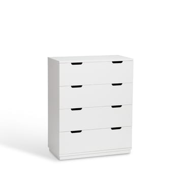 Aoko cómoda 4 gavetas - Verniz branco - Mavis