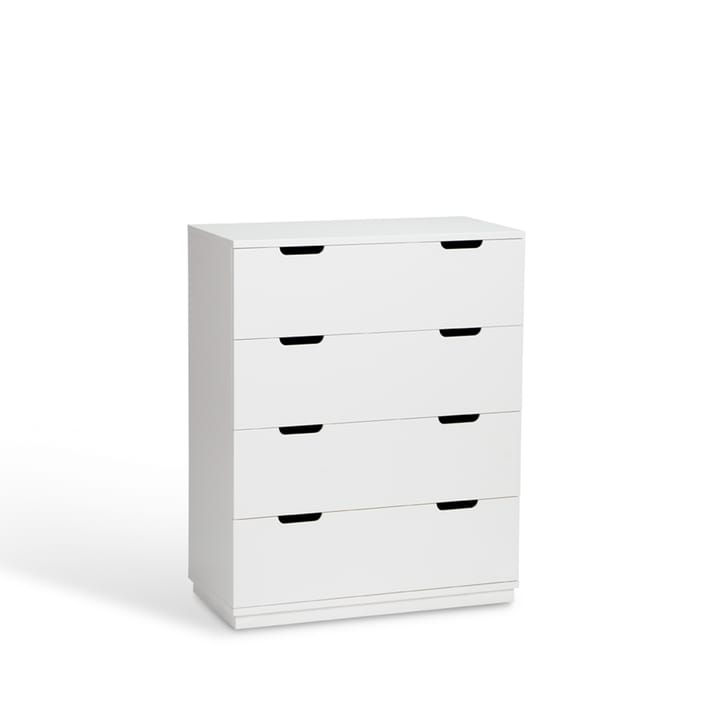 Aoko cómoda 4 gavetas, Verniz branco Mavis