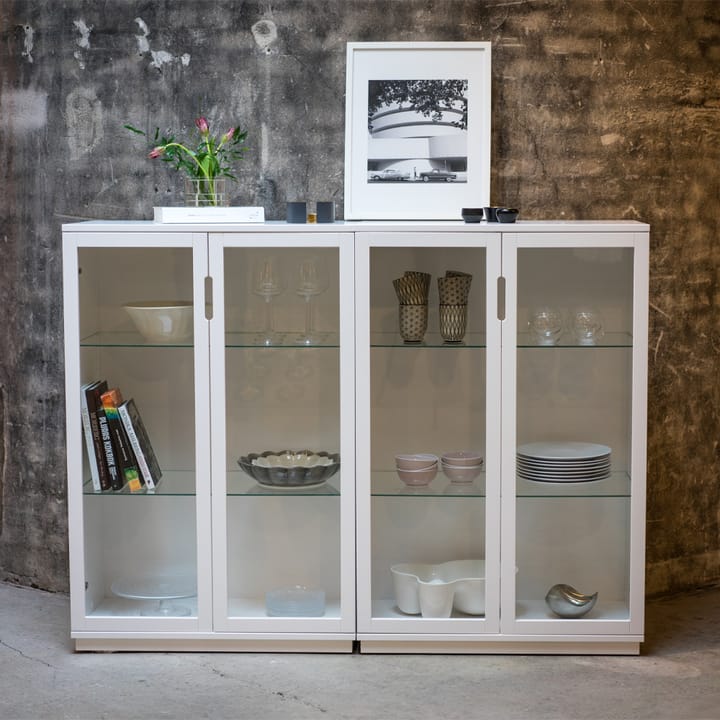 Aoko vitrina 120 cm, Verniz branco Mavis