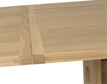 Arv mesa de jantar com extensão - Carvalho branco pigmentado com acabamento fosco verniz - Mavis