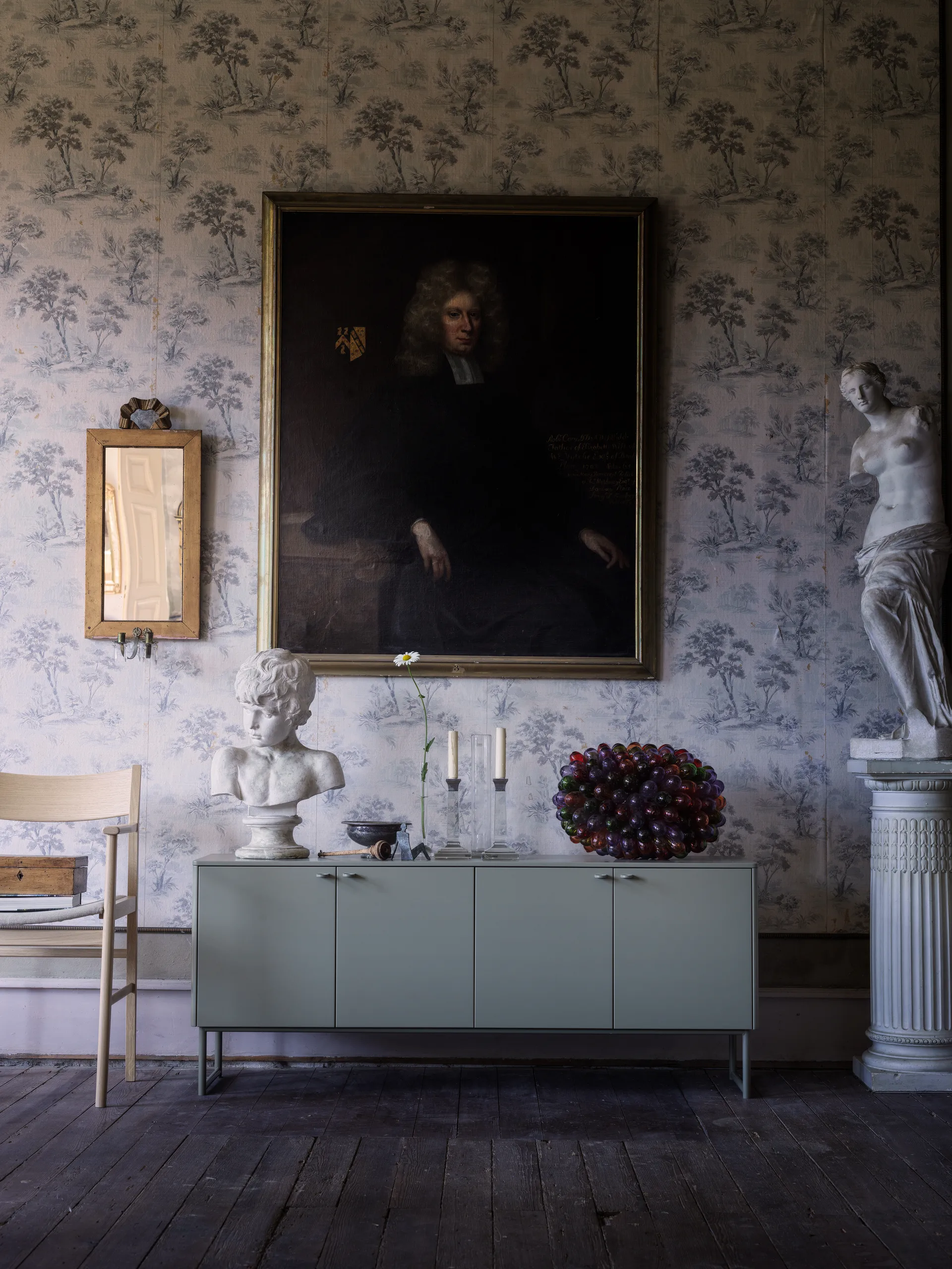 Deus aparador 75 cm, Oliva-cinza Mavis