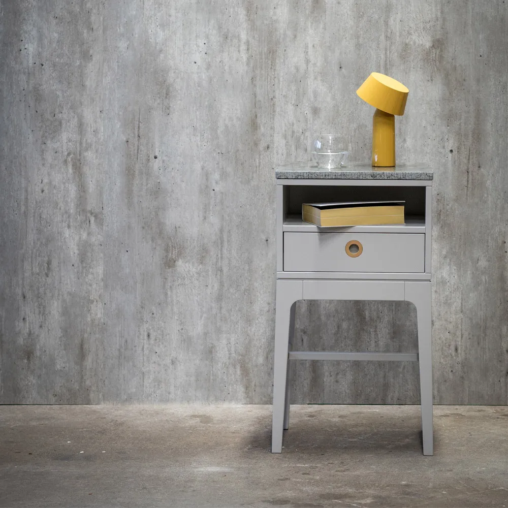 Höllviken cabeceiras com pés altos , cinzento claro Mavis