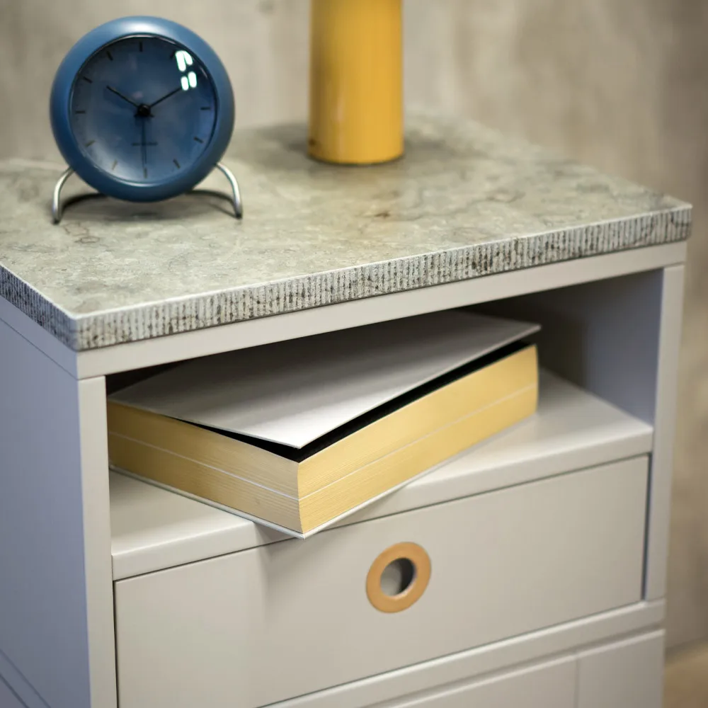 Höllviken cabeceiras com pés altos , cinzento claro Mavis