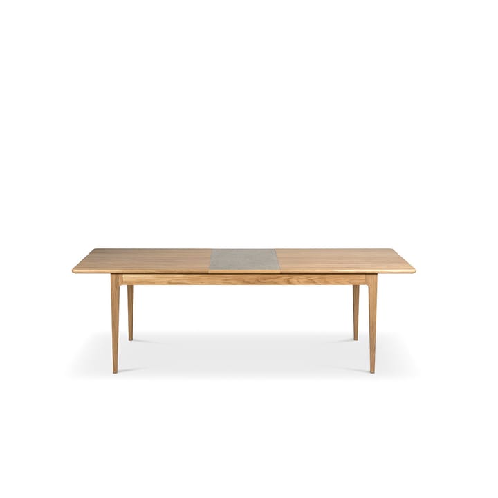 Höllviken mesa de jantar - Carvalho branco pigmentado mate-1 extensão-pedra calcária de 50 cm - Mavis