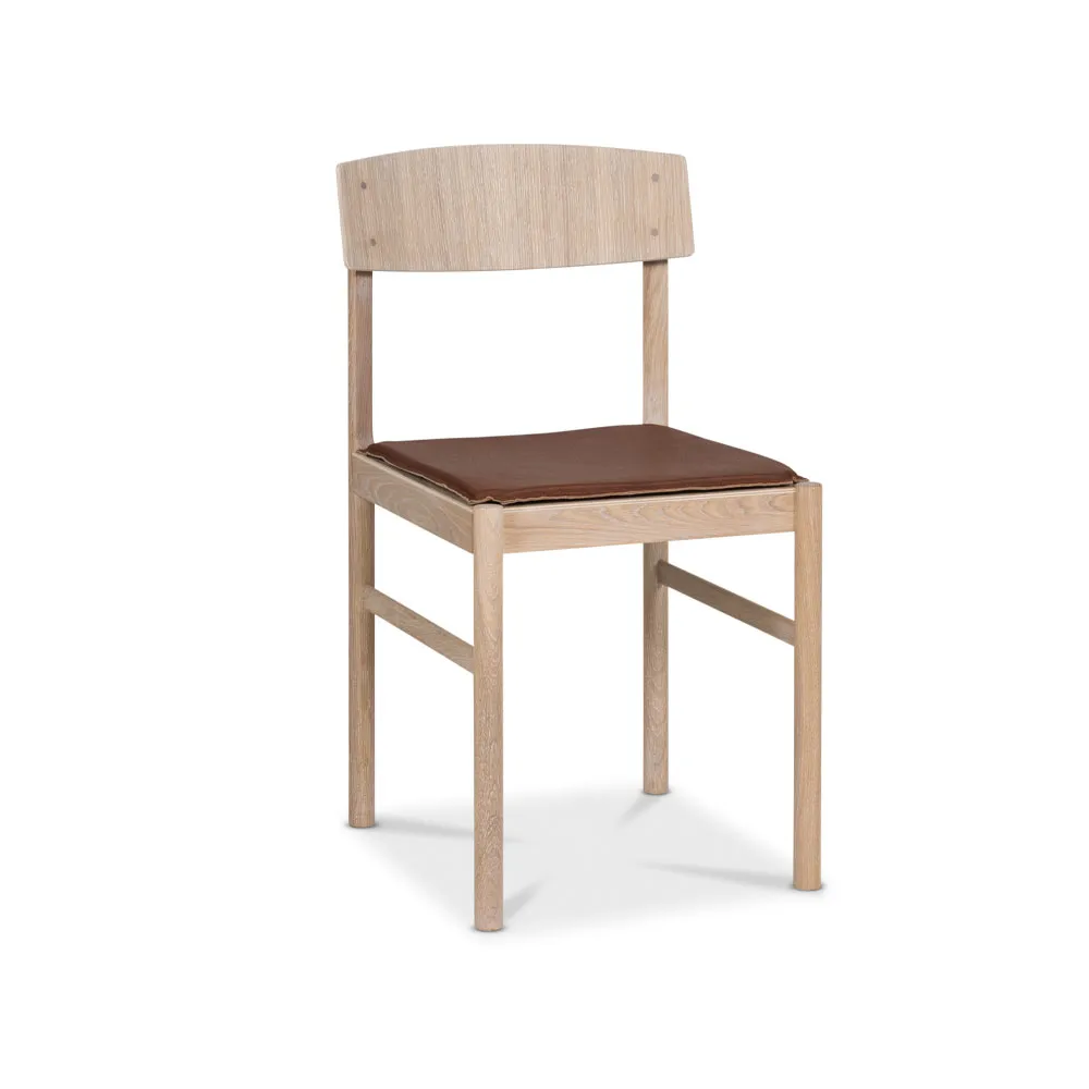 Rod almofada de cadeira , couro conhaque Mavis