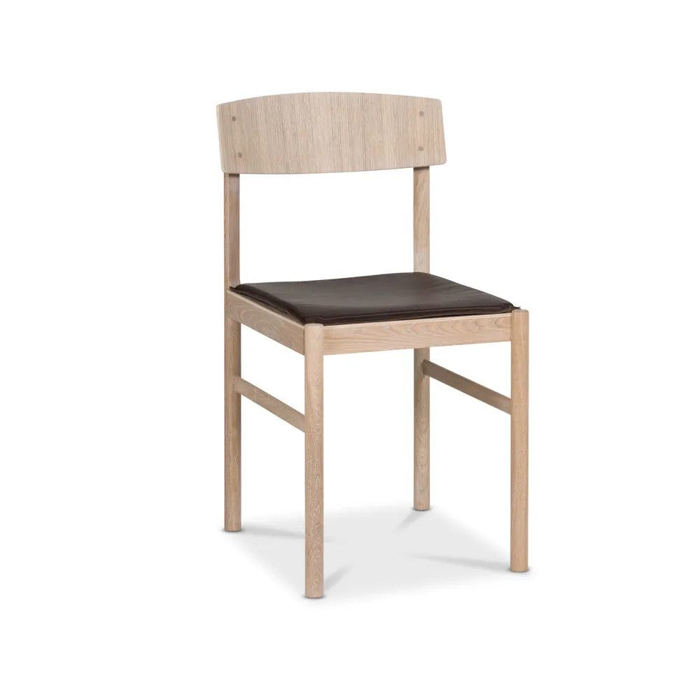 Rod almofada de cadeira , couro moka Mavis