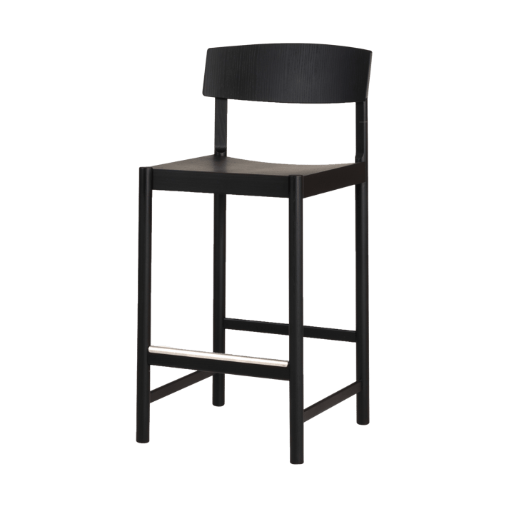 Rod banco de bar 65 cm - Faia envernizada preta - Mavis