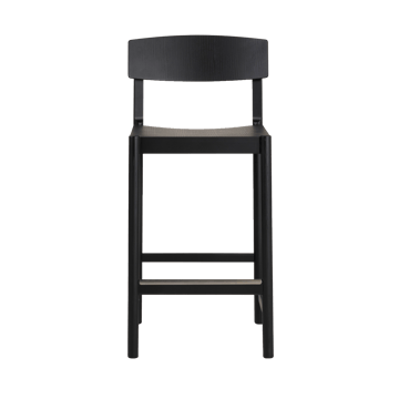 Rod banco de bar 65 cm - Faia envernizada preta - Mavis