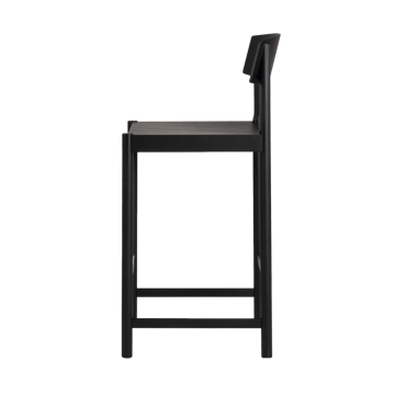 Rod banco de bar 65 cm - Faia envernizada preta - Mavis