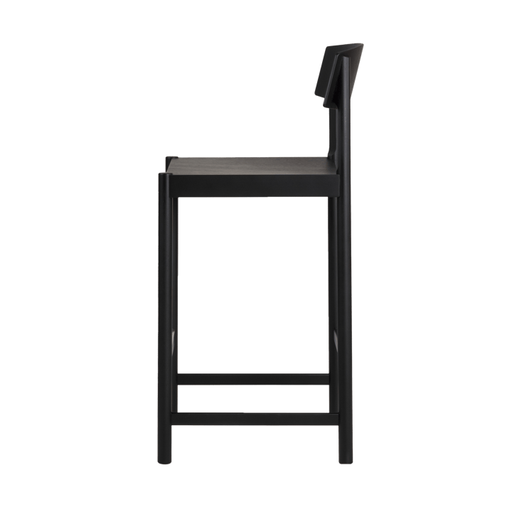 Rod banco de bar 65 cm, Faia envernizada preta Mavis