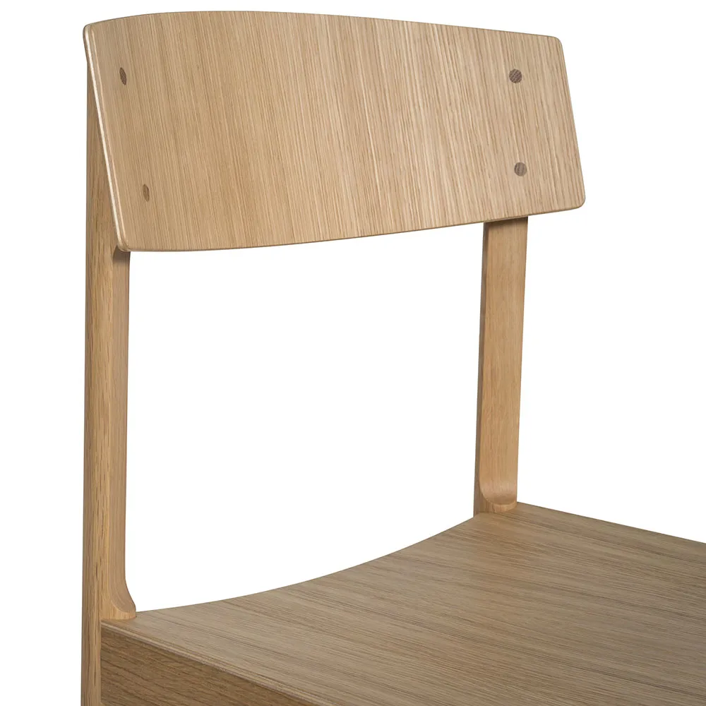 Rod cadeira, Carvalho branco pigmentado com acabamento fosco verniz Mavis