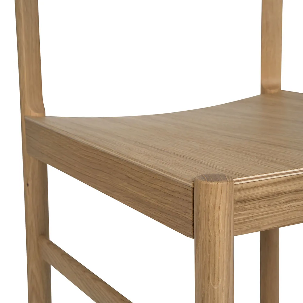 Rod cadeira, Carvalho branco pigmentado com acabamento fosco verniz Mavis