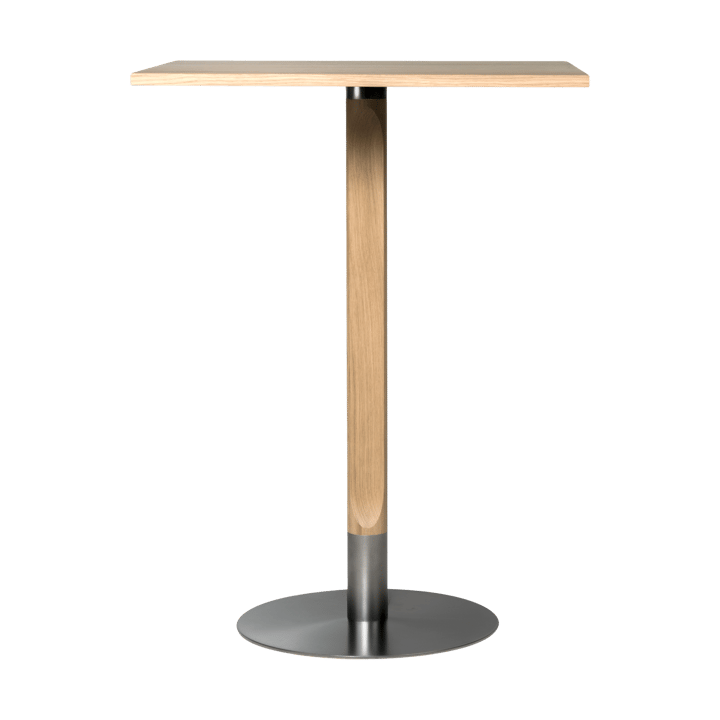 Rod mesa de bar 70x70 cm - Carvalho mate com pigmento branco - Mavis
