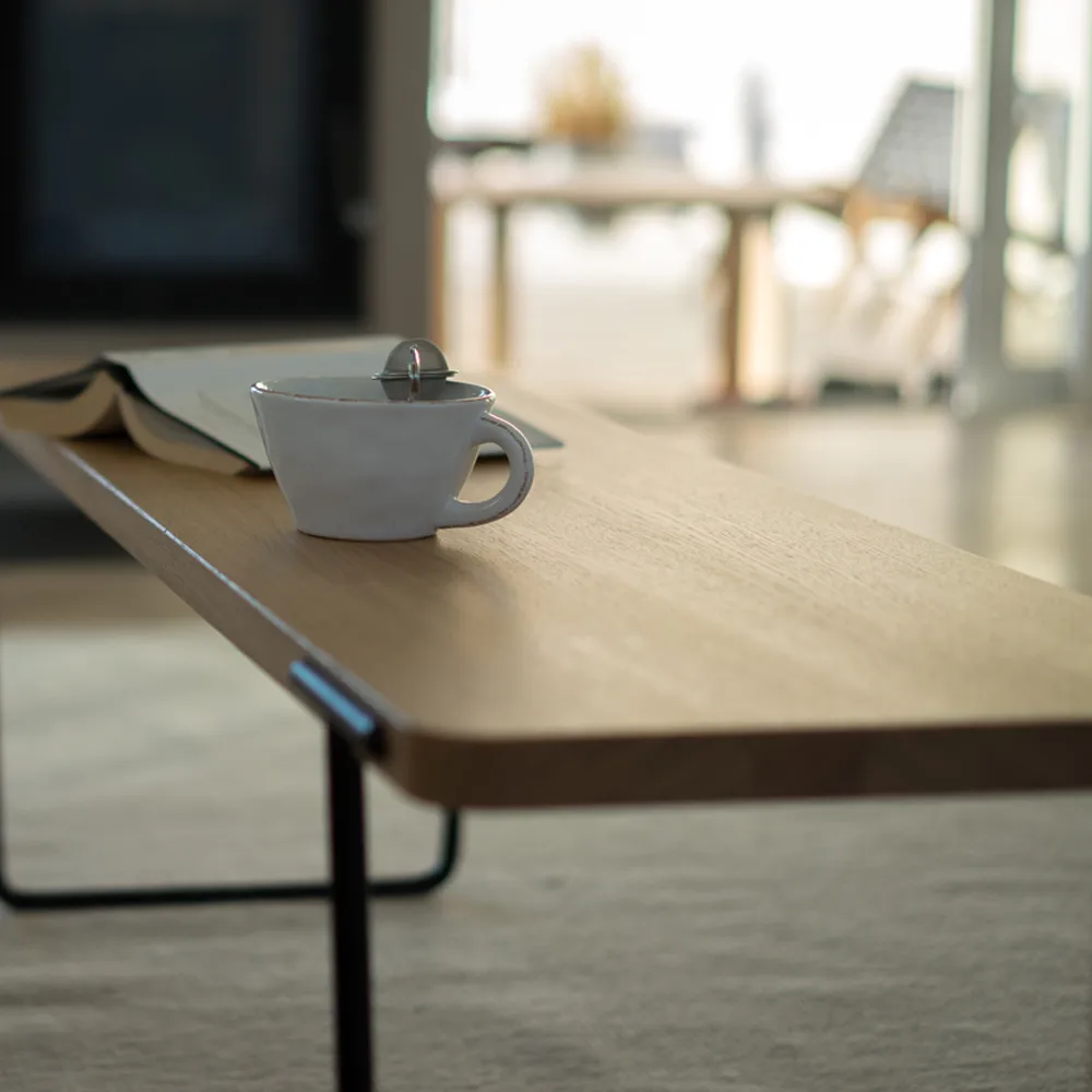 Update mesa de centro, carvalho verniz claro, 140 cm Mavis