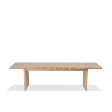 Vaud mesa de jantar - Carvalho com pigmento branco, 2 tampas de extensão - Mavis