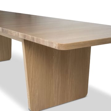 Vaud mesa de jantar - Carvalho com pigmento branco, 2 tampas de extensão - Mavis