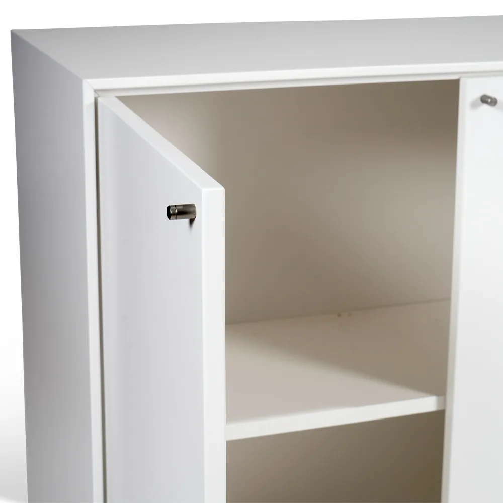 Volt aparador 80x148 cm, verniz branco Mavis