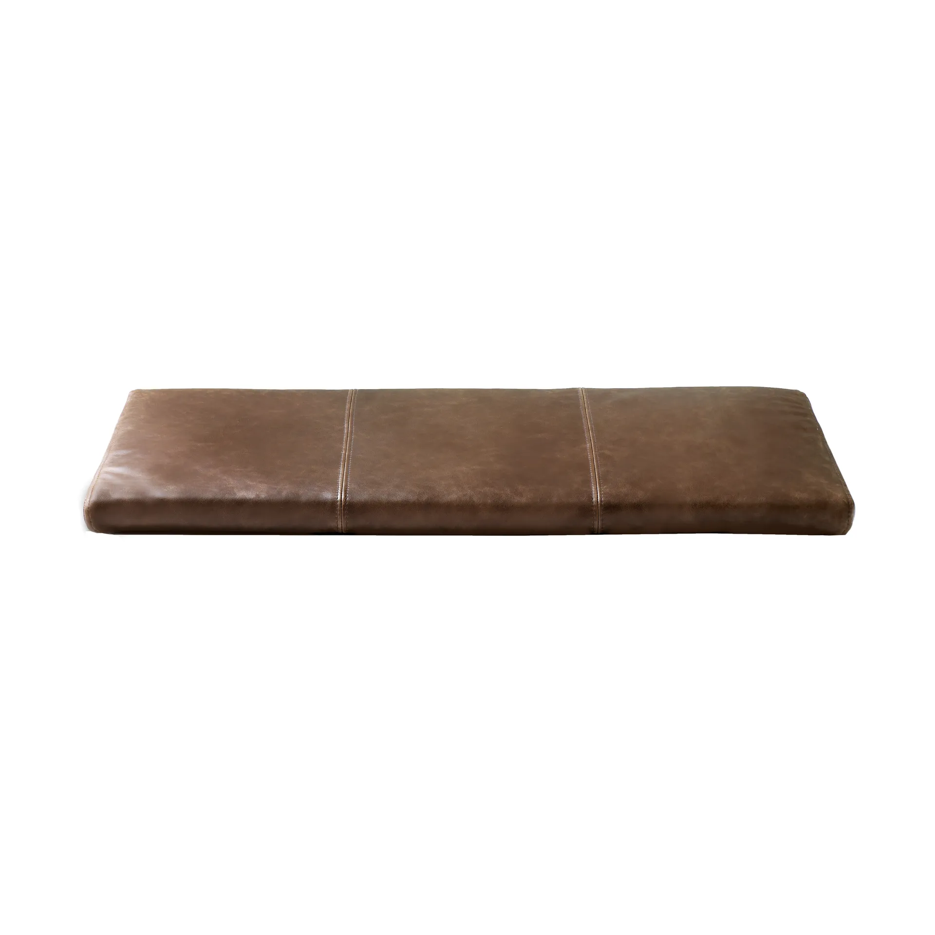 Almofada de assento Gentle para banco, Elmo couro vintage brown, 74,5x2,5x28,5 cm Maze