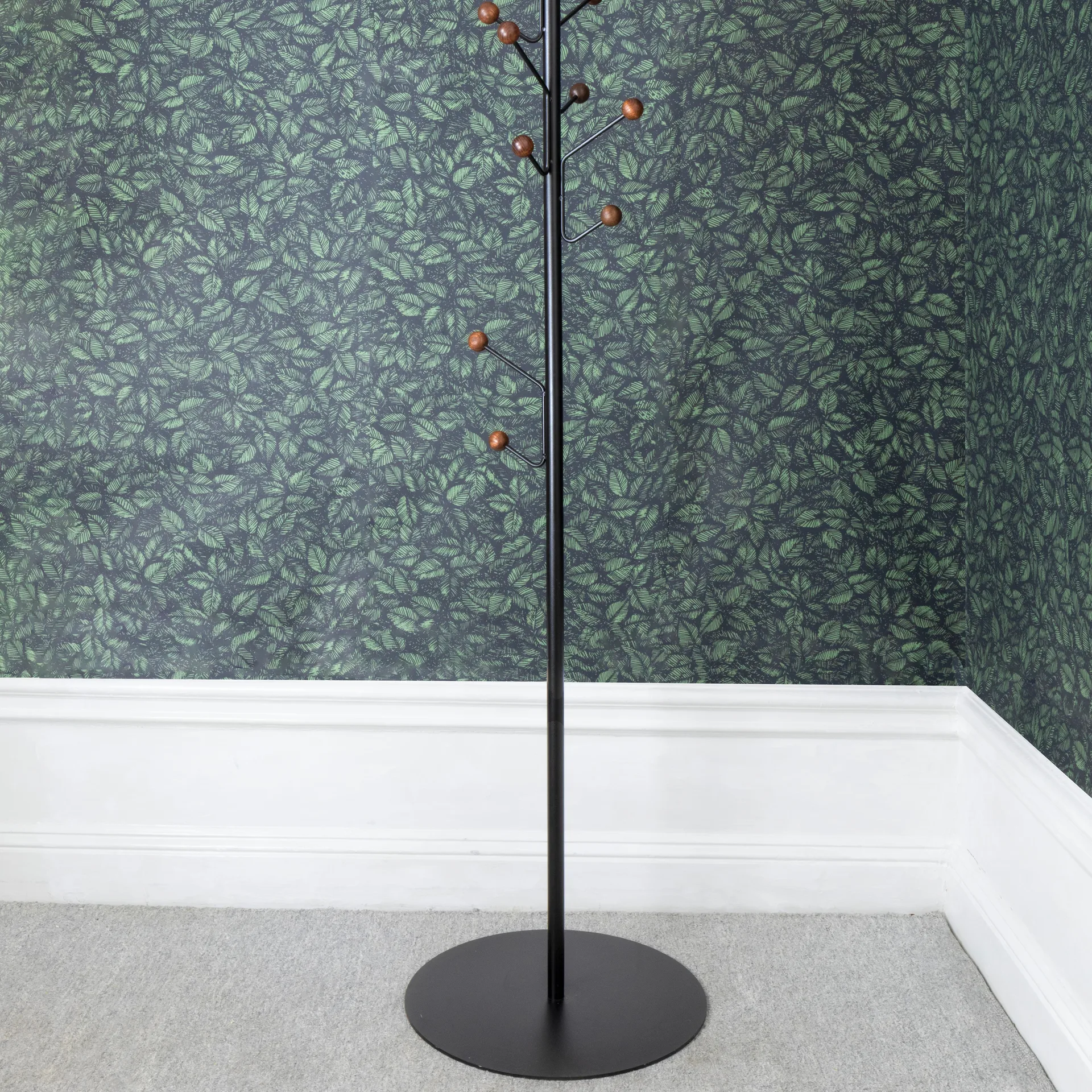 Bill Floor cabide, Castanho escuro-preto Maze