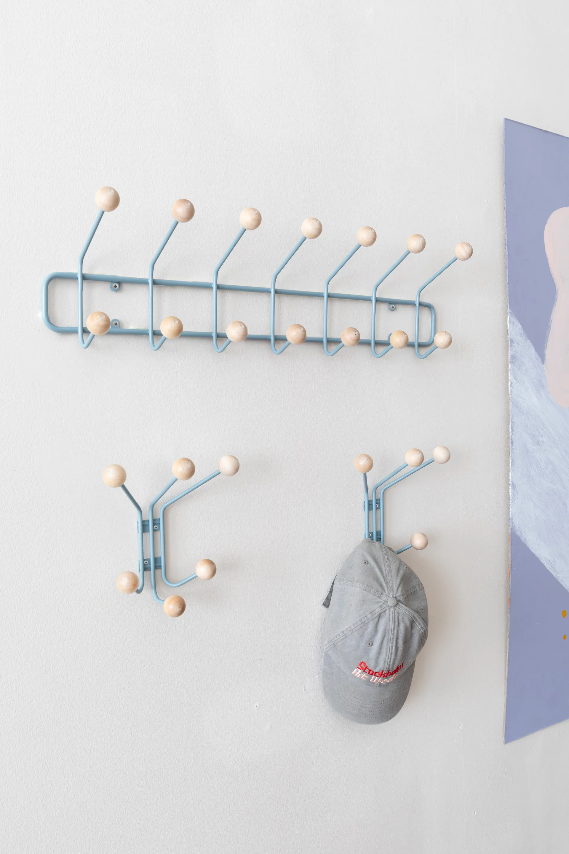 Bill Horizontal cabide, Azul pombo Maze