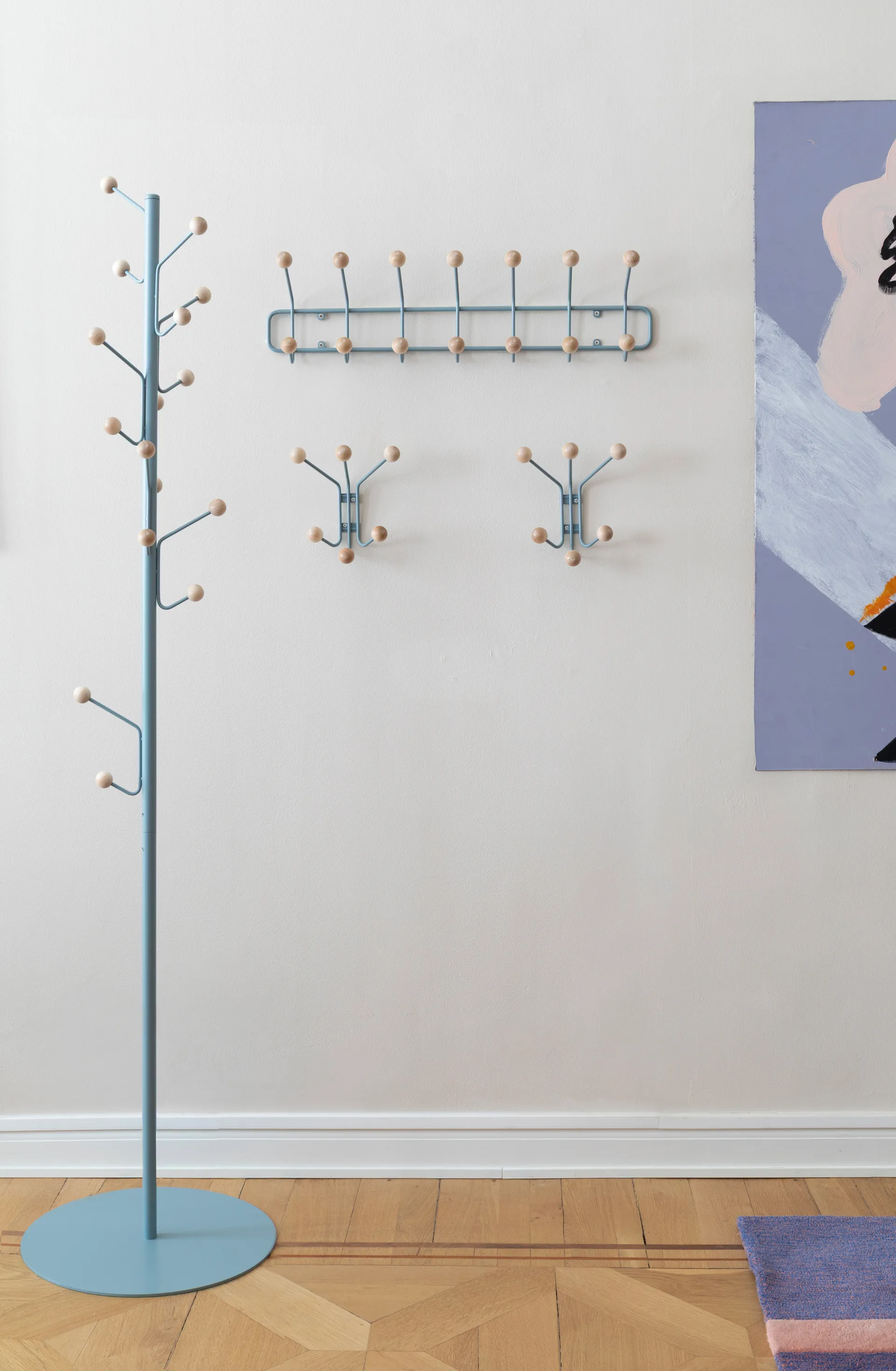 Bill Horizontal cabide, Azul pombo Maze