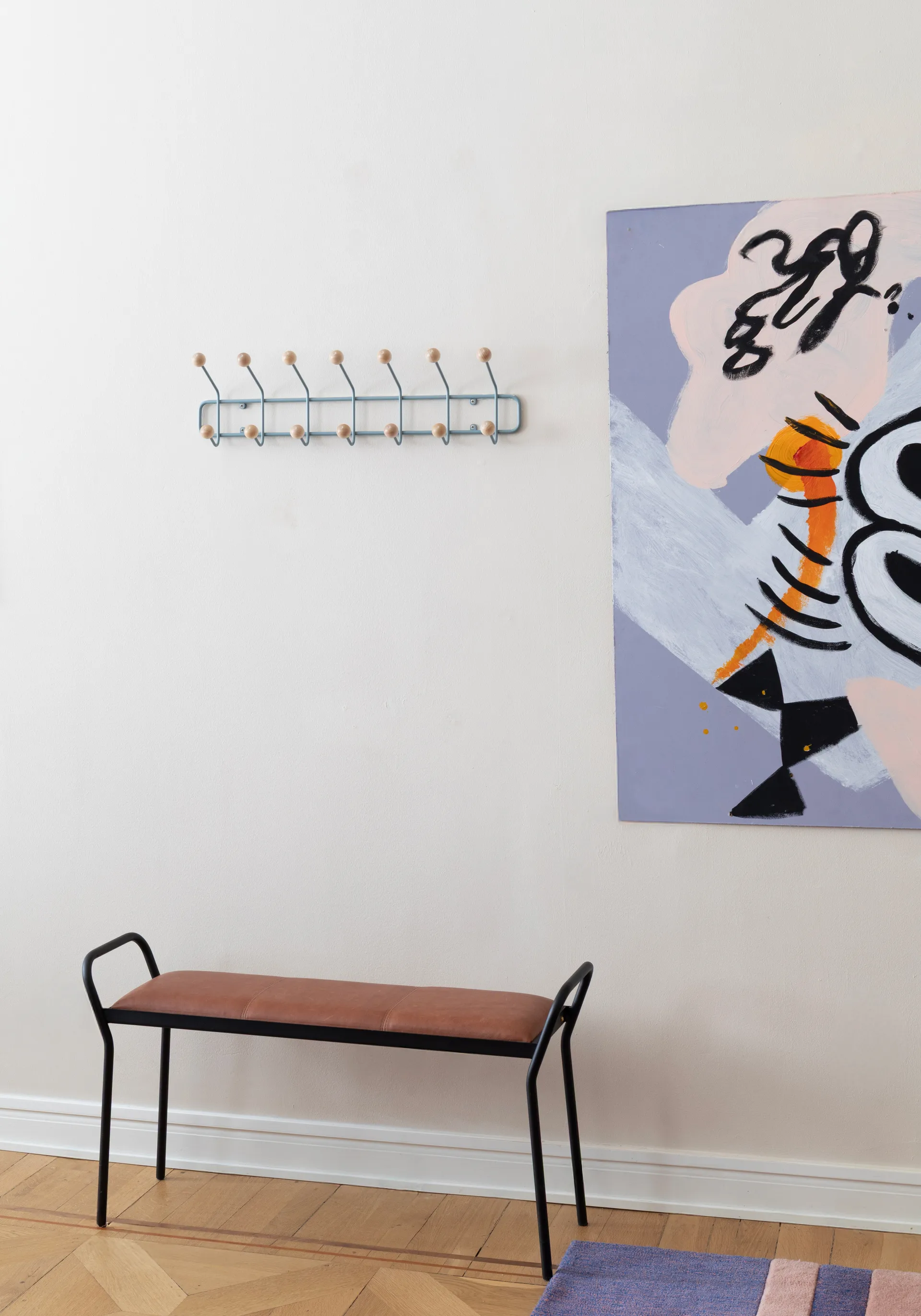 Bill Horizontal cabide, Azul pombo Maze