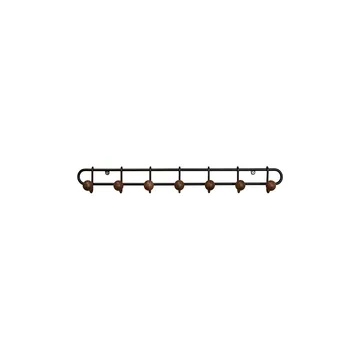 Bill Slim cabide de parede - Black-walnut - Maze