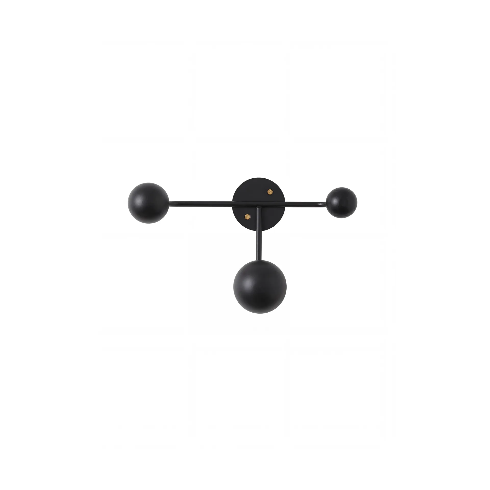Bill Triple cabide de parede, Preto Maze