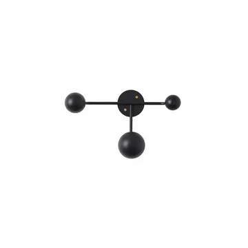 Bill Triple cabide de parede - Preto - Maze