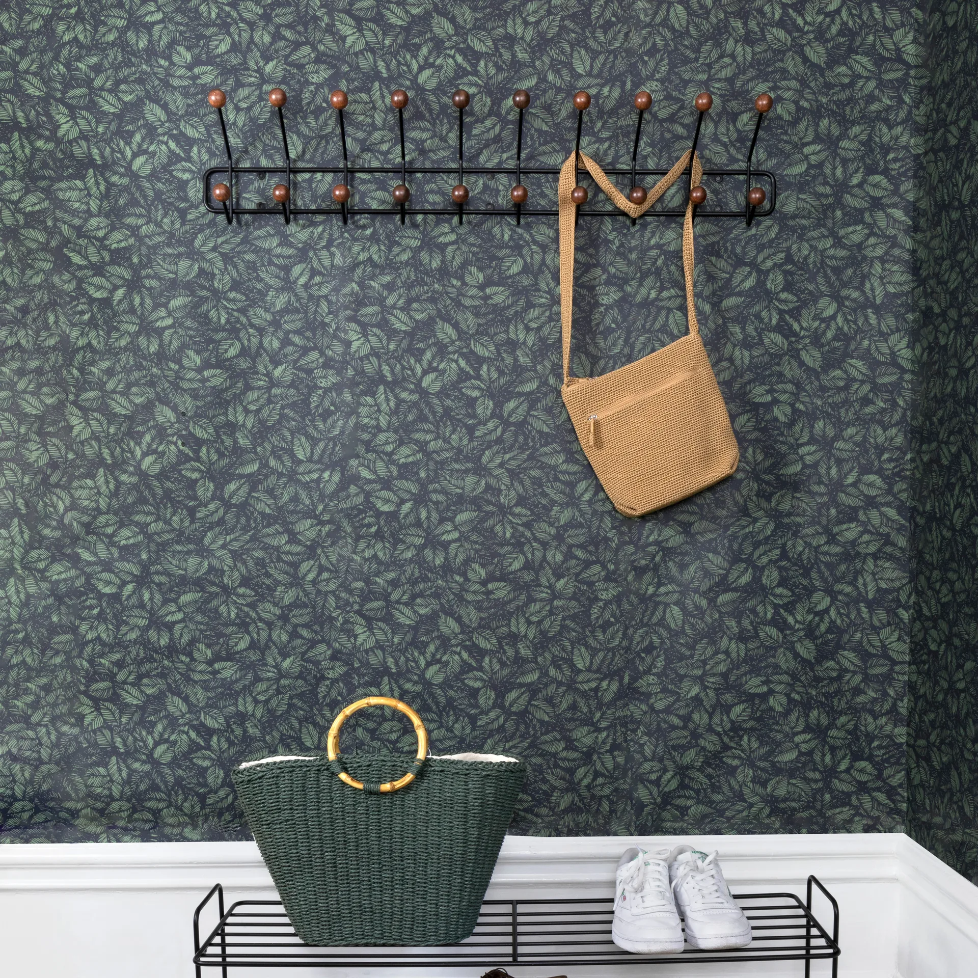 Cabide Bill Horizontal L, preto-castanho escuro Maze