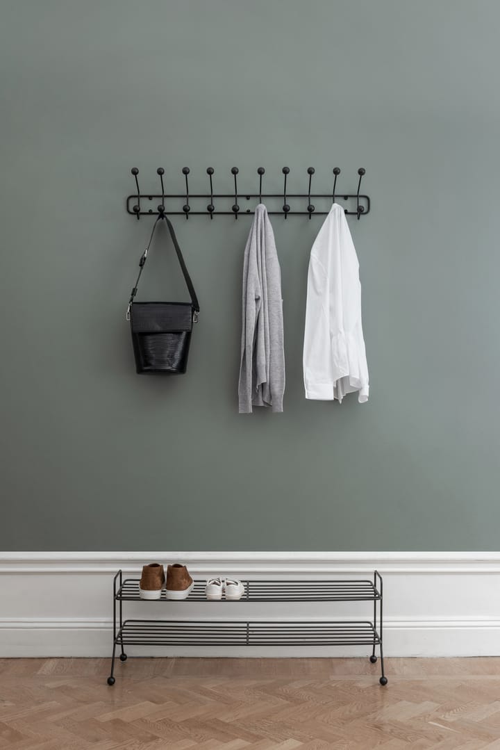 Cabide Bill Horizontal L, preto-castanho escuro Maze