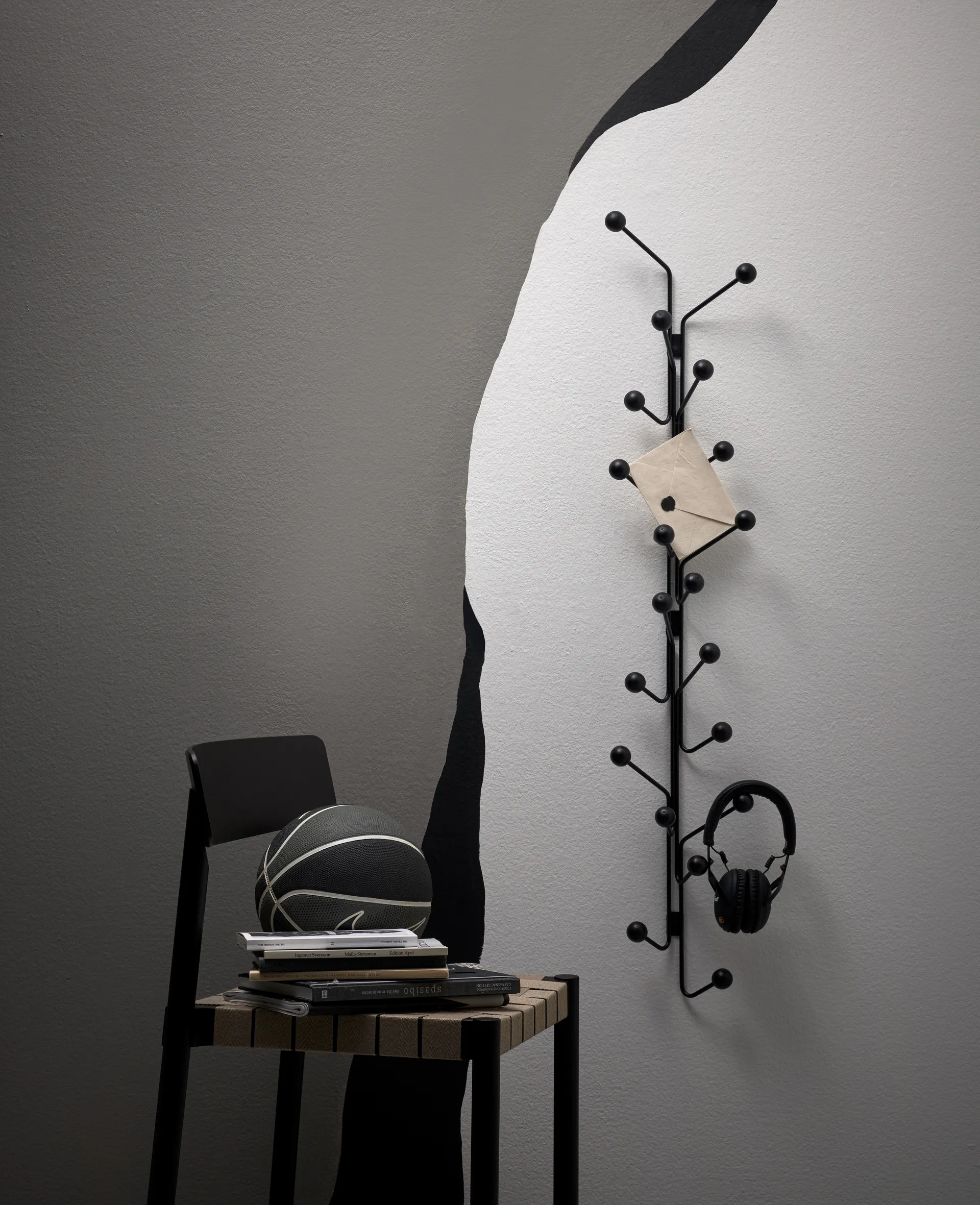 Cabide Bill Vertical, Preto Maze