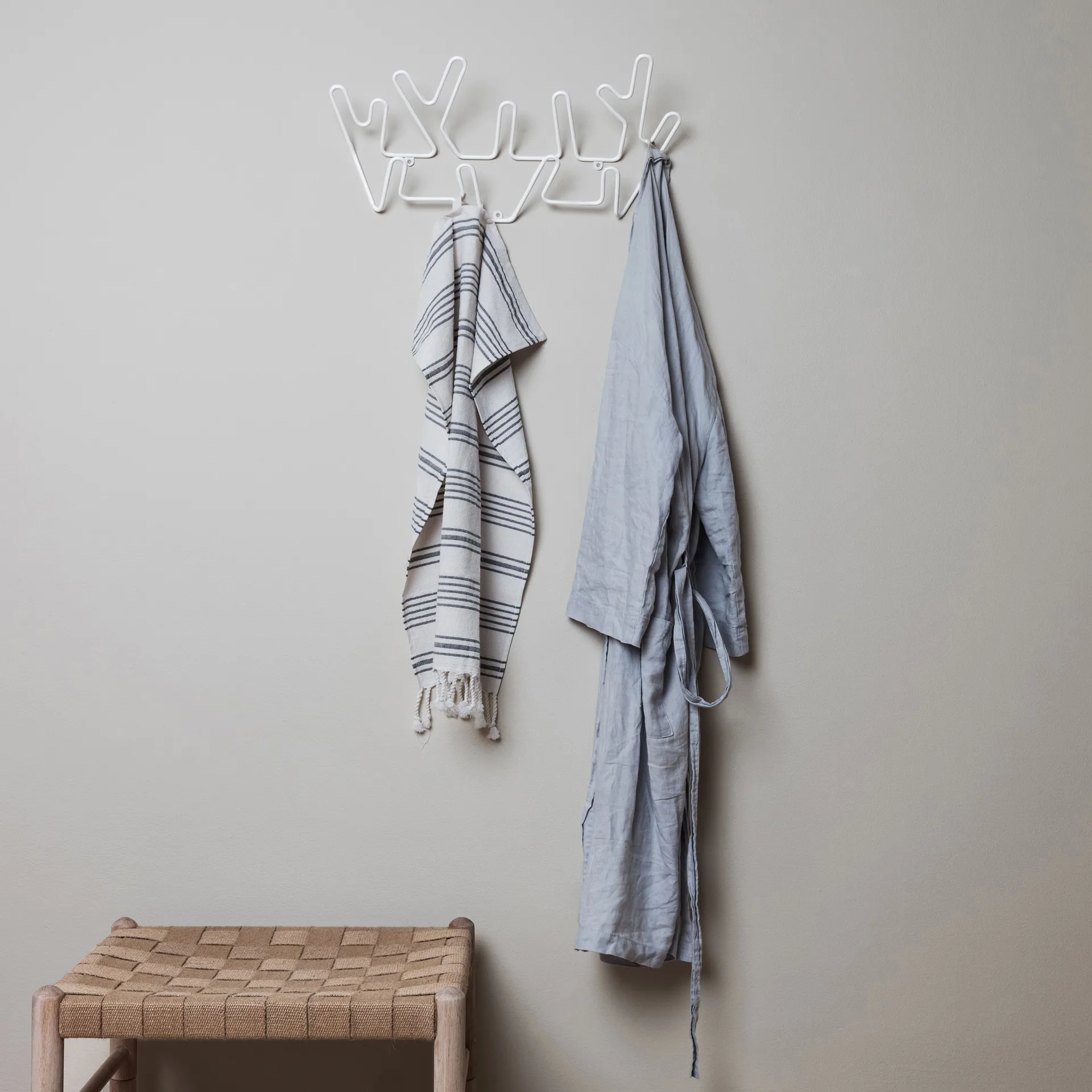 Cabide Crown, branco Maze