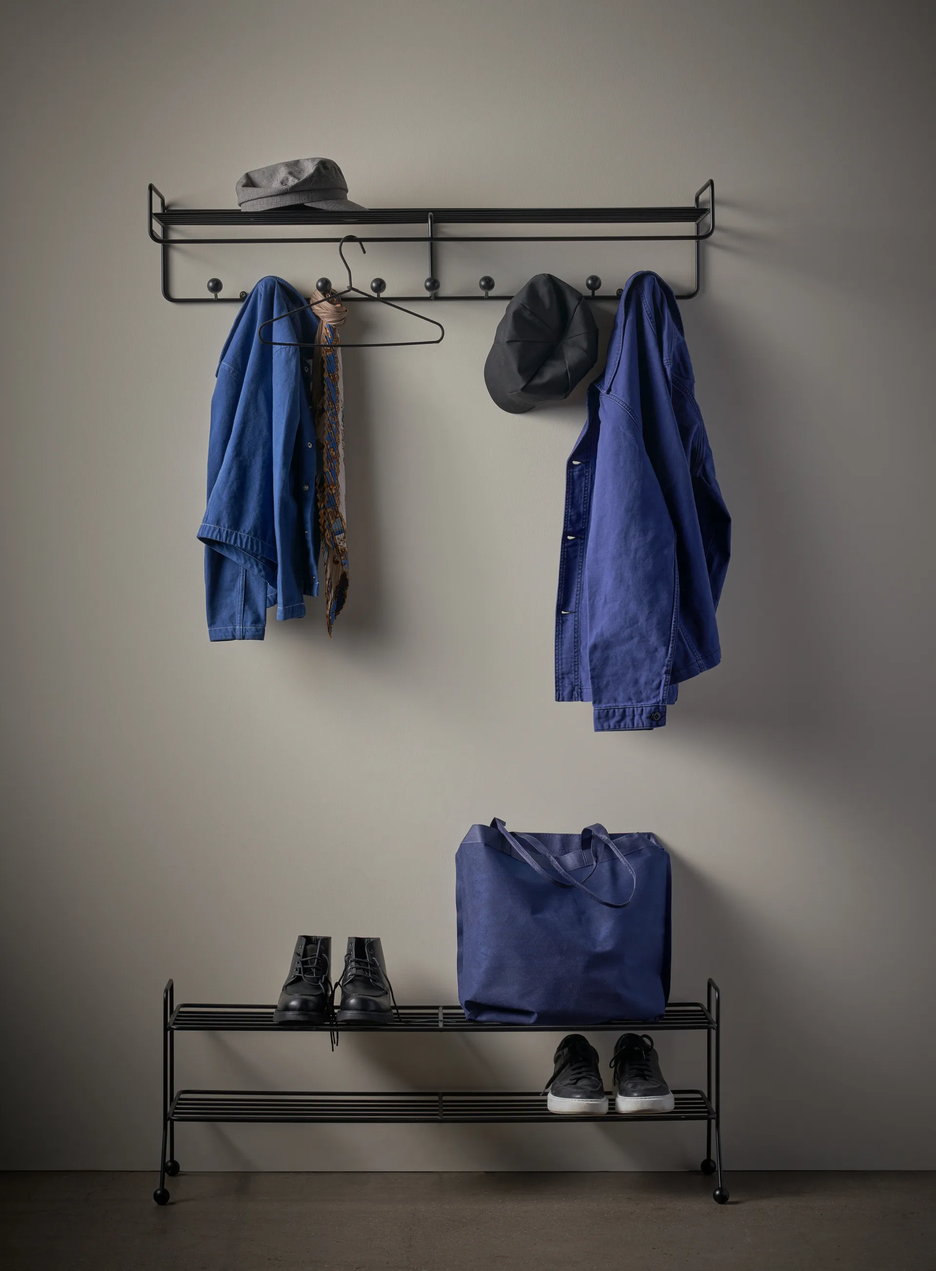 Chapeleiro Bill Hat rack L, Preto Maze