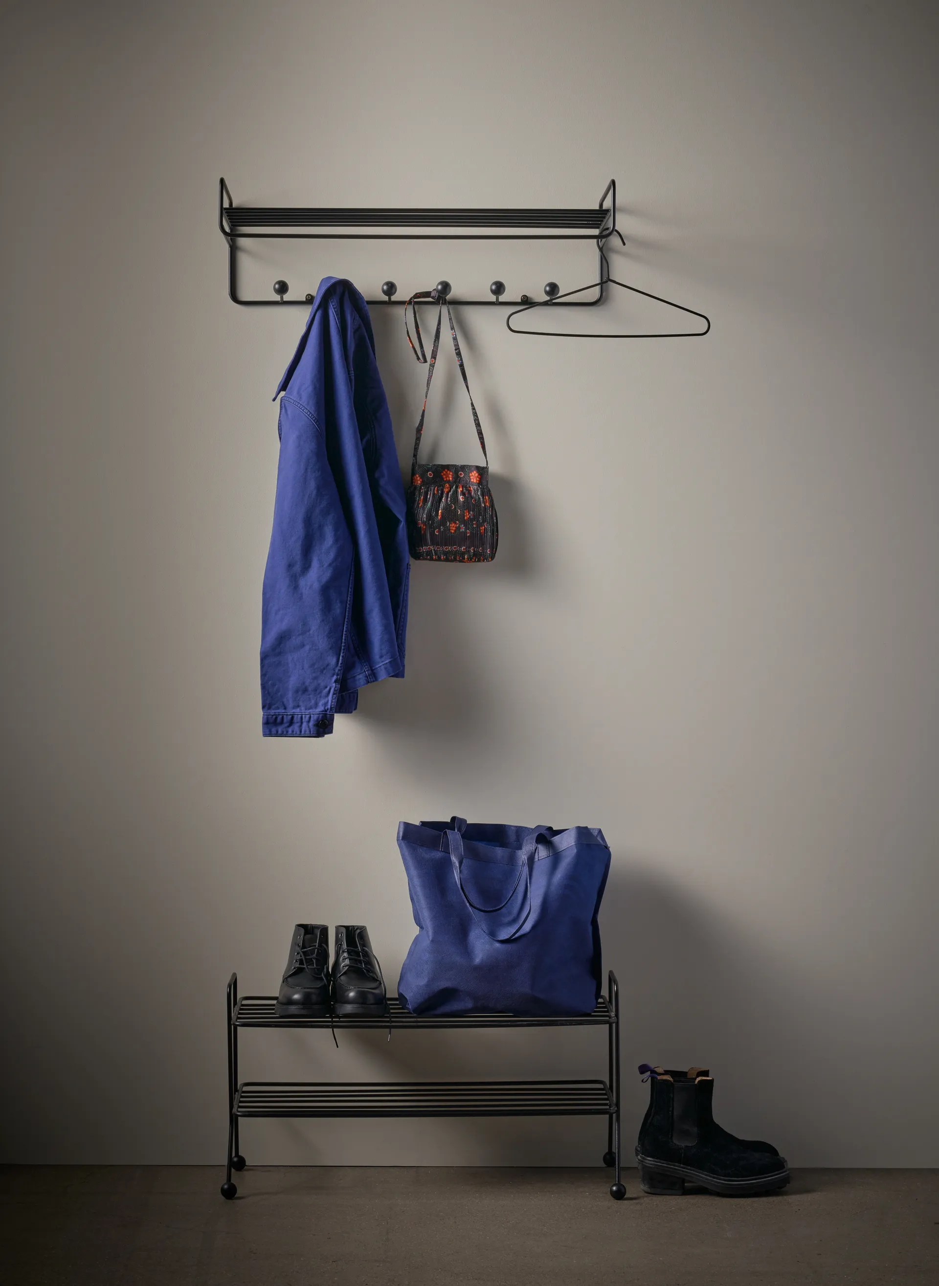 Chapeleiro Bill Hat rack, Preto Maze