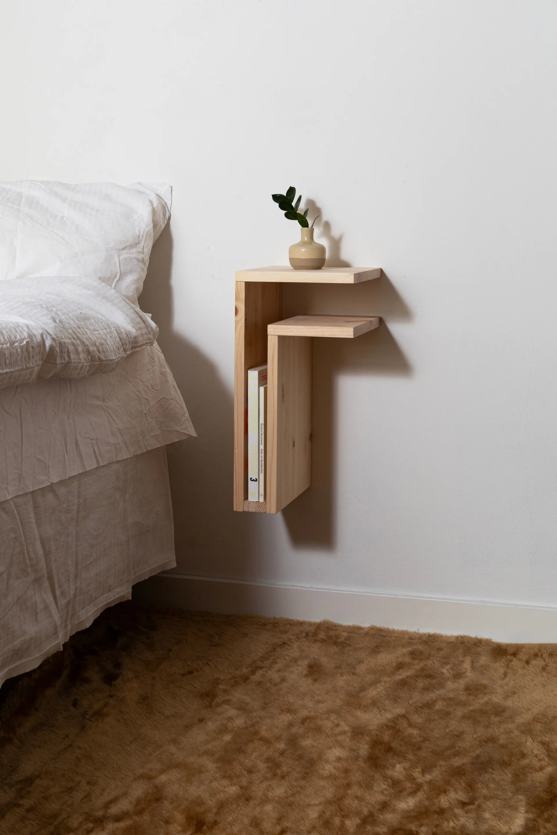 F-shelf Play DIY prateleira de parede, Pinho, direita Maze