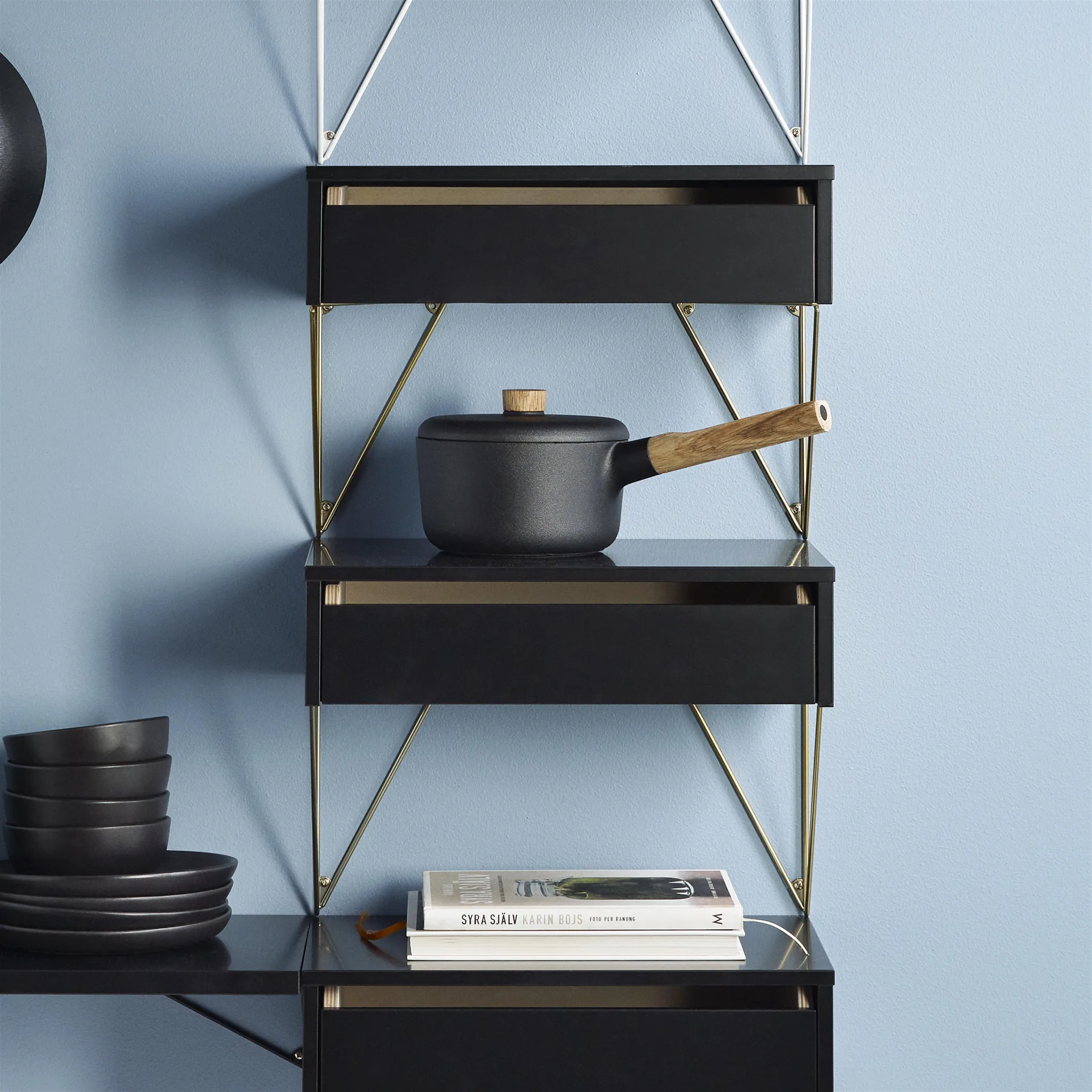 Gaveta Pythagoras S, preto Maze