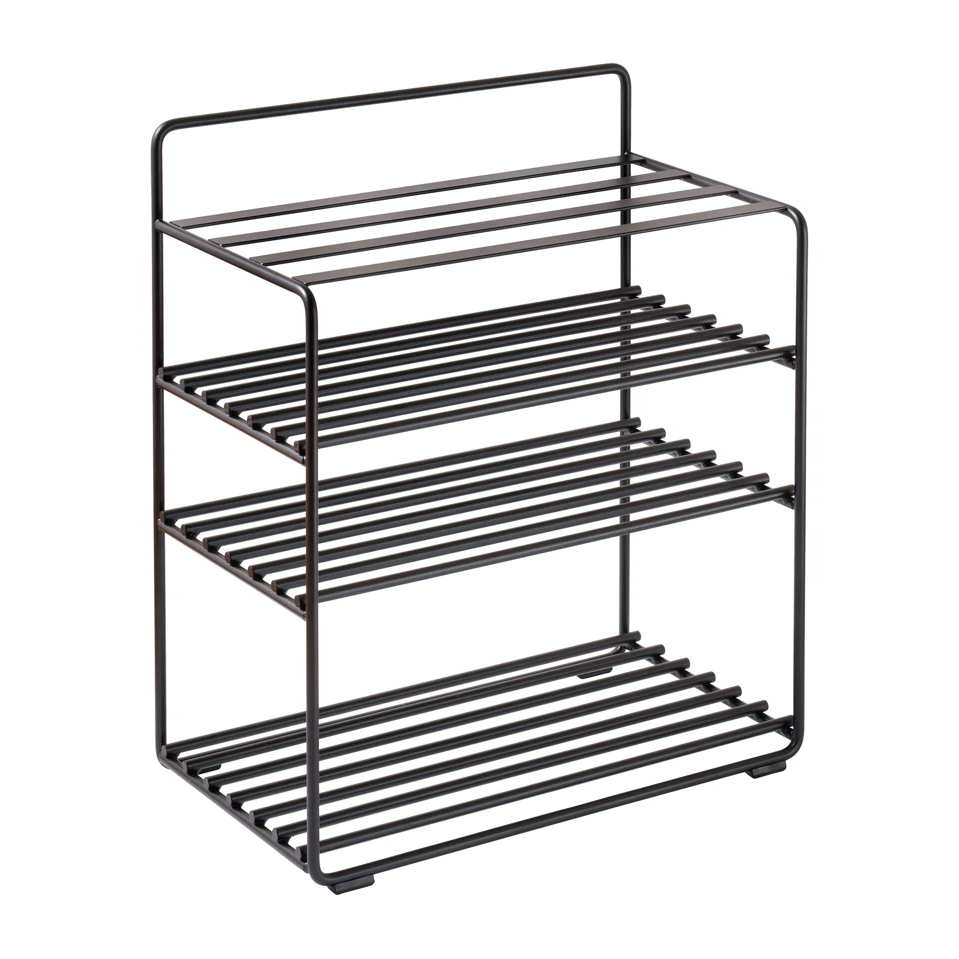 Lower East Seat prateleira banco 50x28x58 cm, Preto- couro preto Maze