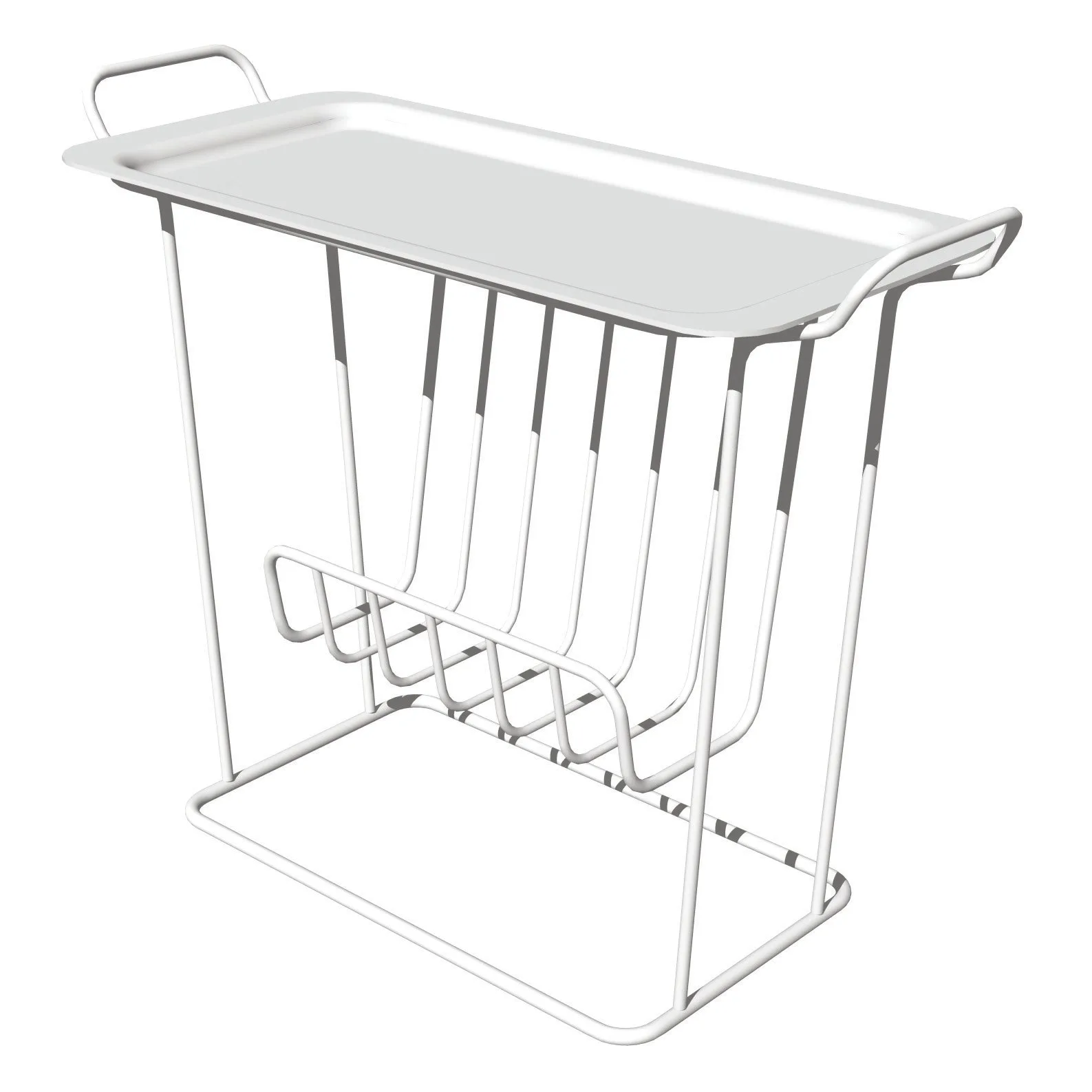 Mesa com tabuleiro de contraplacado Minnie Mae, branco Maze