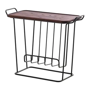 Mesa com tabuleiro de madeira Minnie Mae - preto-freixo escuro - Maze