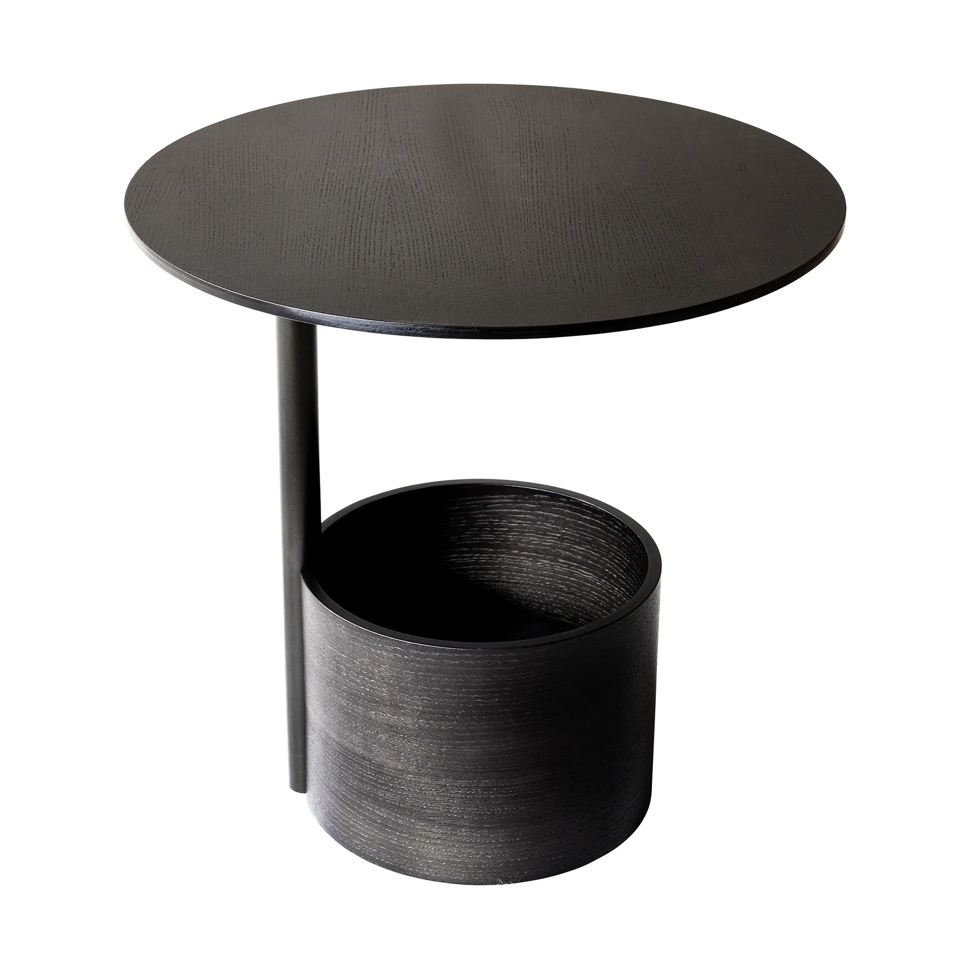 Parasol S mesa de centro Ø50 cm, Dark stained oak Maze