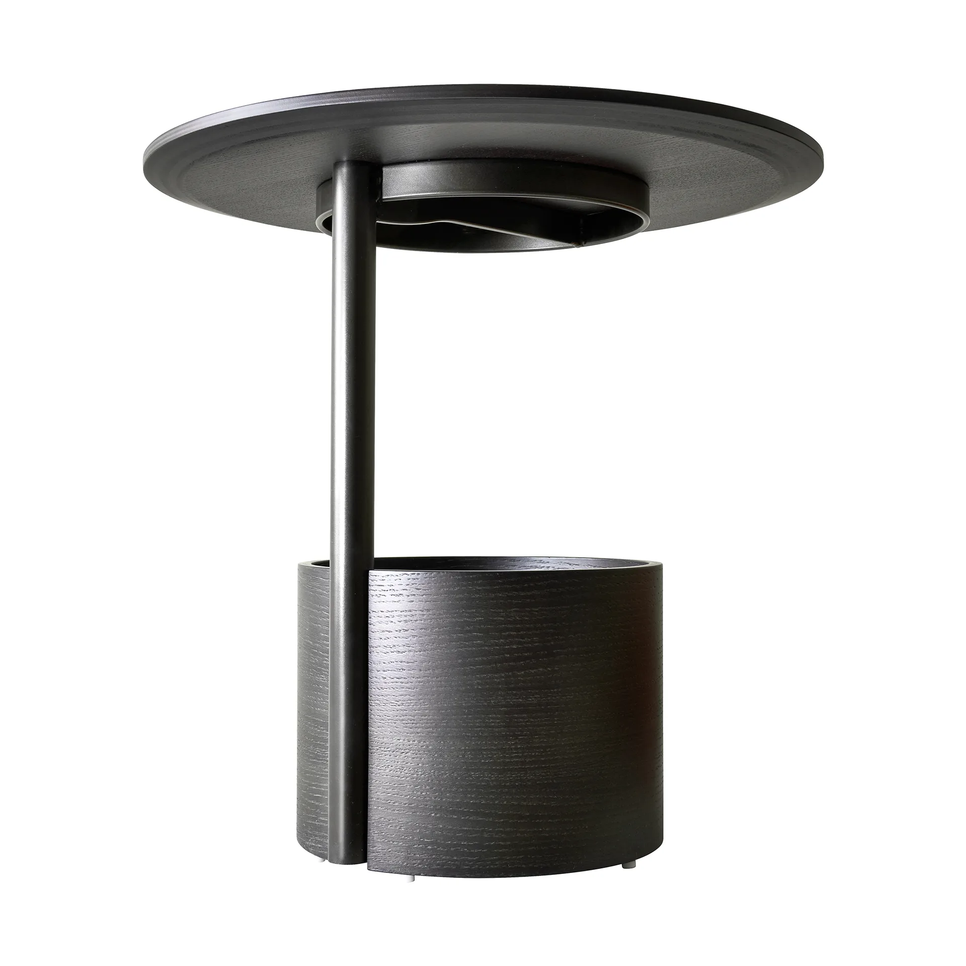 Parasol S mesa de centro Ø50 cm, Dark stained oak Maze