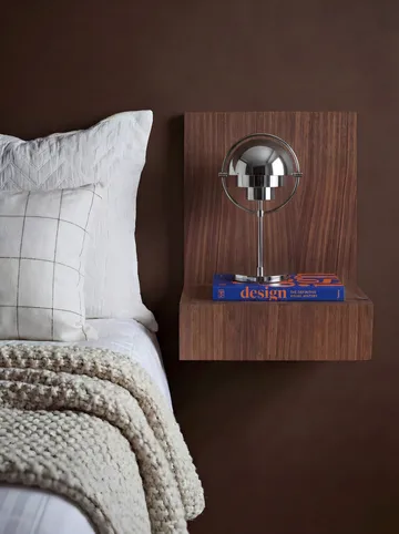 Prateleira de parede L-shelf - Nogueira, 30x38x29 cm - Maze