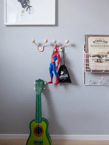 Prateleira Mitten junior - Rosa-pálido, 38,6x35,2x8,6 cm - Maze