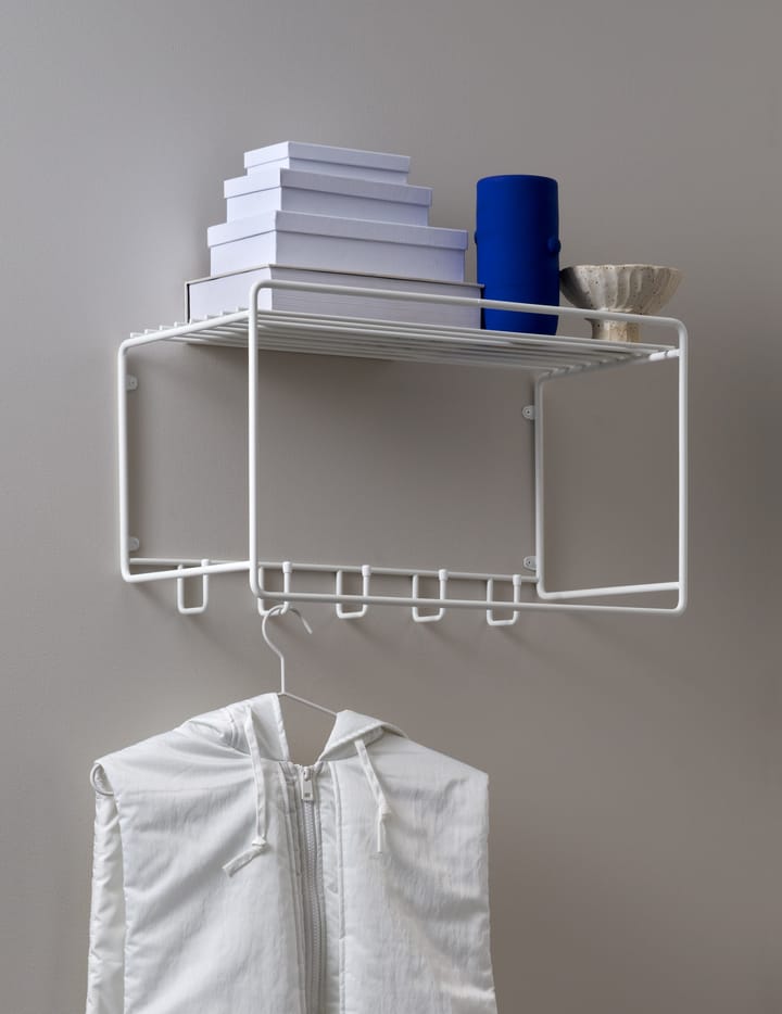 Prateleira para chapéus Uptown, Branco Maze