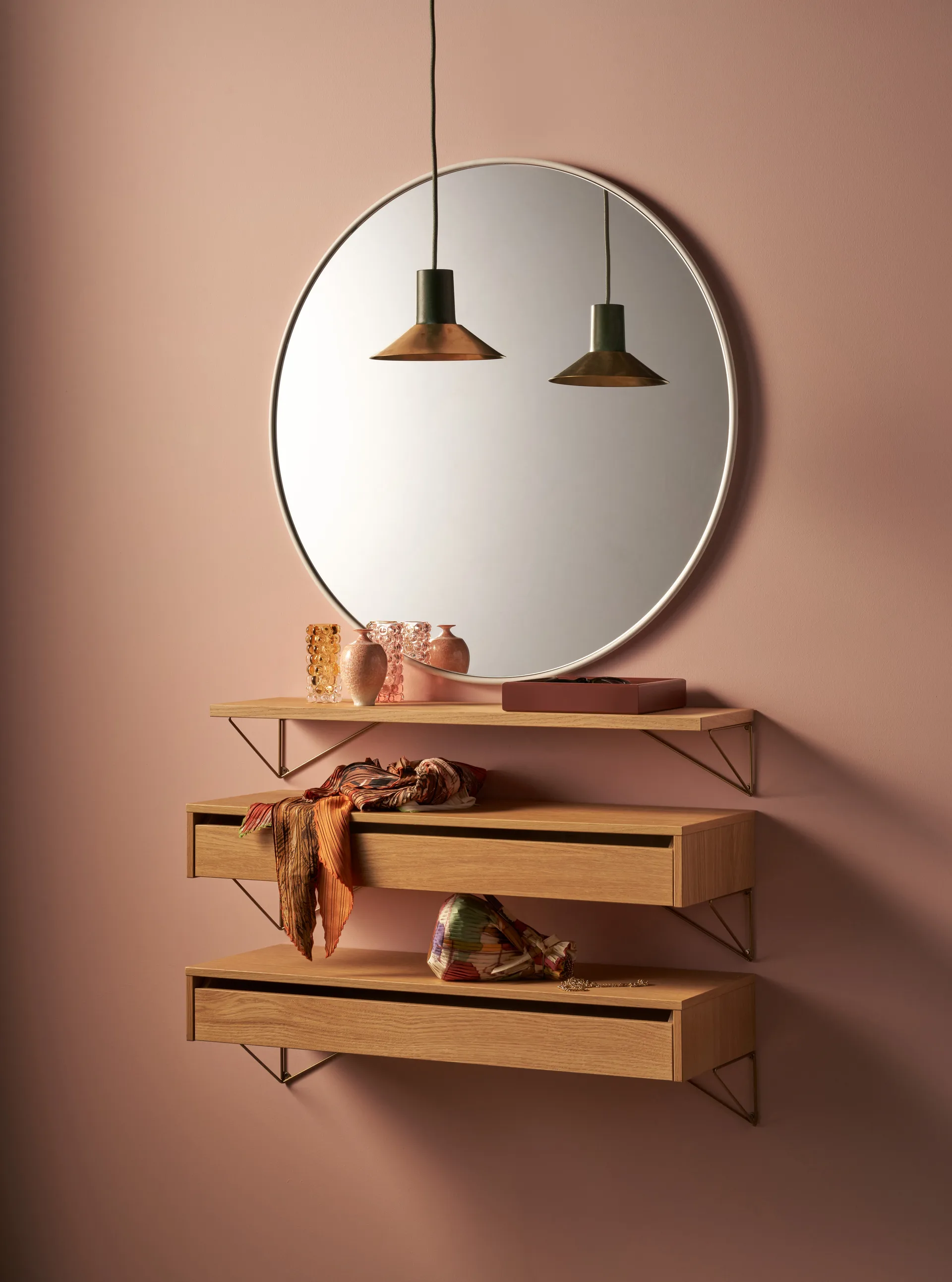 Prateleira Pythagoras, carvalho Maze