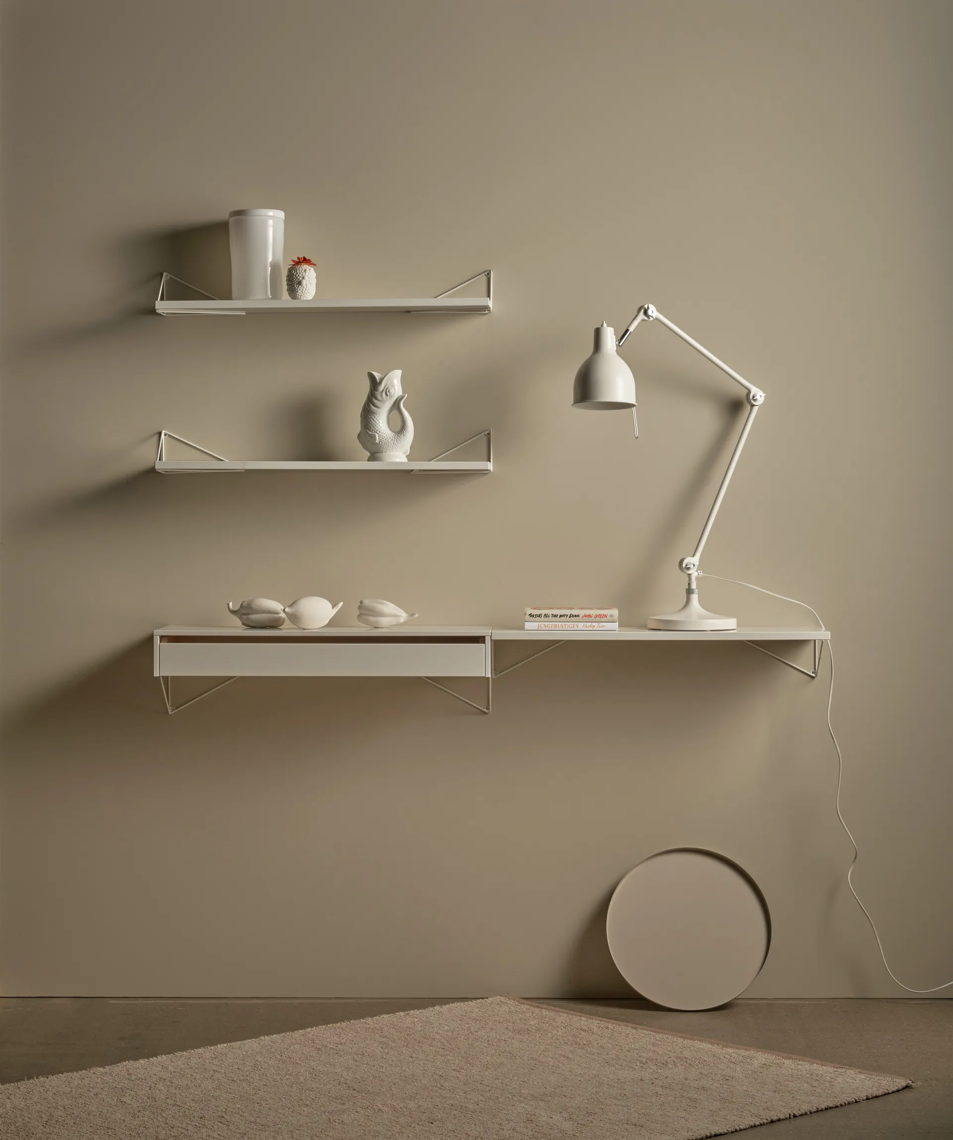 Prateleira Pythagoras, grande, branco Maze